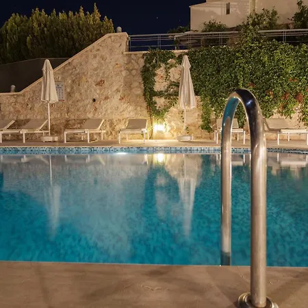 Sunset With Pool In